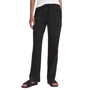 Lululemon Luxtreme Mid-Rise Straight-Leg Trouser Black Pull-On Pant Sz S / 6